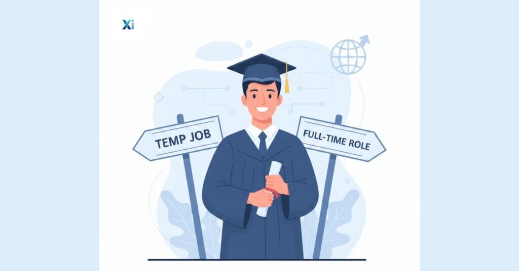 Fresh graduate exploring temporary and permanent job options